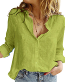 Camisa de Linho Feminina Helena